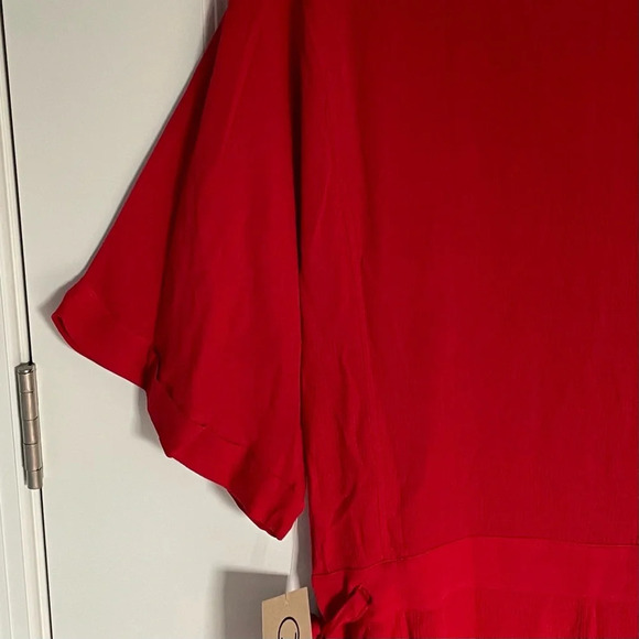 New! For Days Red Short Sleeve Utility Romper - 29623 - Picture 10 of 14